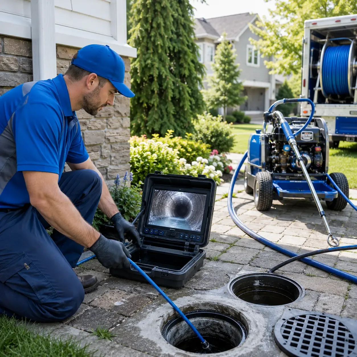 Outdoor drain cleaning professionals serving Woodburn, IN